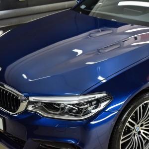 BMW 5 zabezpieczenie folią bezbarwną + powłoka cs ultra 8